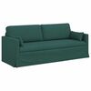 vidaXL Sof&aacute; 2 pcs Verde Escuro 198 x 78 x 80 cm tecido