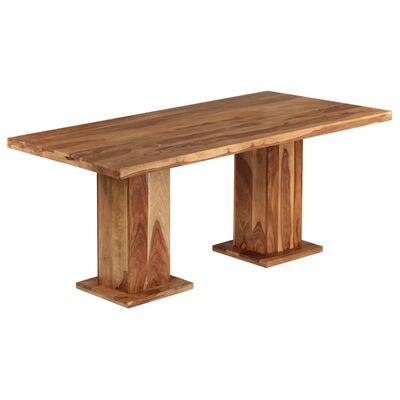 vidaXL Mesa de jantar robusta madeira de sheesham maciça 175x90x77 cm