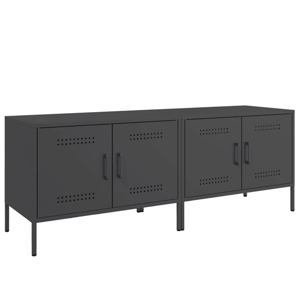 vidaXL M&oacute;veis de TV 2 pcs 68x39x50,5 cm a&ccedil;o preto