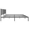 vidaXL Estrutura de cama com cabeceira 183x213 cm metal preto
