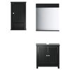 vidaXL 3 pcs conjunto de m&oacute;veis para WC BERG pinho maci&ccedil;o preto