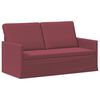 vidaXL Sof&aacute; de 2 lugares Vinho Vermelho 150 x 81 x 82 cm Tecido