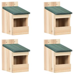 vidaXL Casas para p&aacute;ssaros 4 pcs 12x16x20 cm madeira de abeto