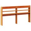 vidaXL Cabeceira com prateleiras 150 cm pinho maci&ccedil;o castanho-mel