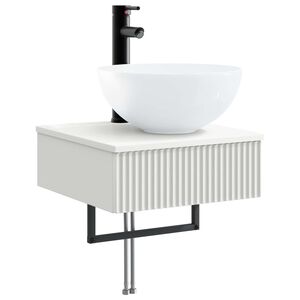 vidaXL Bacia de lavagem montada na parede Branco 40 x 41 x 40,5 cm