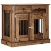 vidaXL M&oacute;vel de caixa de cachorro Madeira antiga 90 x 47,5 x 80 cm