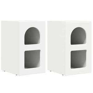 vidaXL Mesa-de-cabeceira 2 pcs Branco 29,5 x 33,5 x 50 cm