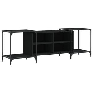 vidaXL M&oacute;vel para TV 153x37x50 cm derivados de madeira preto
