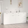 vidaXL Aparador 160x36x75 cm contraplacado branco