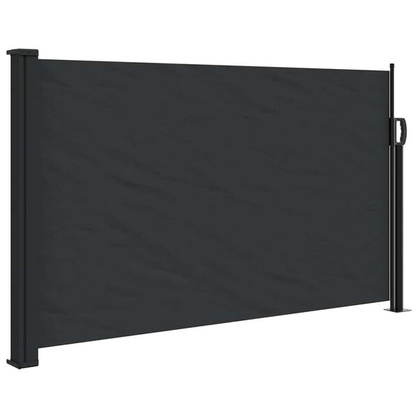 vidaXL Toldo lateral retr&aacute;til 117x300 cm preto