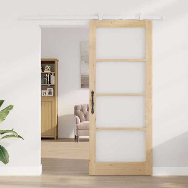 vidaXL Porta Deslizante ORKDAL Natural 86 x 211 cm