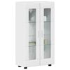 vidaXL Buffet com porta FLORIN Branco Brilhante 55,5 x 29 x 103 cm