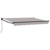 vidaXL Toldo retr&aacute;til Cinzento-claro 3,5 x 2 m