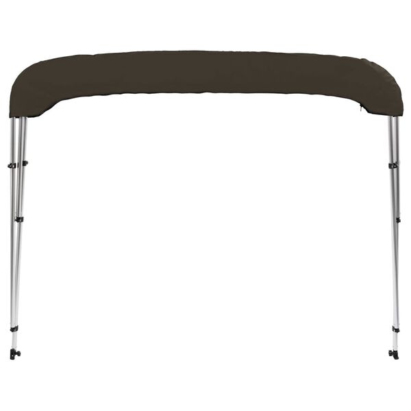vidaXL Toldo de 3 arcos Bimini 183x160x137 cm preto