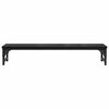 vidaXL Suporte para Monitor Carvalho Preto 85 x 23 x 15,5 cm