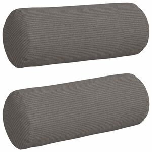 vidaXL Almofadas de Apoio 2 pcs Cinzento-claro Ø 15 x 40 cm