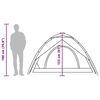 vidaXL Tenda campismo cúpula 5 pessoas opaca libertação rápida branco