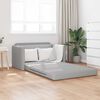 vidaXL Sof&aacute;-Cama 110cm Cinza Nuvem tecido