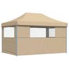 vidaXL Tenda de Festa Bege 292 x 440 x 315 cm Tecido Oxford