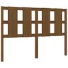 vidaXL Cabeceira de cama 125,5x4x100 cm pinho maci&ccedil;o castanho mel