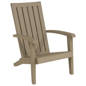 vidaXL Cadeira de jardim Adirondack polipropileno castanho-claro