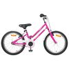 vidaXL Bicicleta Infantil 22 Polegadas para 7-12 anos Rosa Branco
