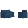 vidaXL Sof&aacute; 2 pcs Azul 139 x 78 x 80 cm tecido