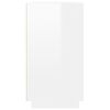 vidaXL Aparador 80x34x75 cm derivados de madeira branco brilhante