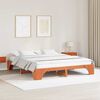 vidaXL Estrutura da Cama Marrom Cera 180 x 200 cm