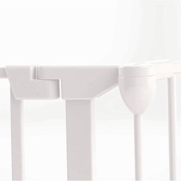 Noma Port&atilde;o de seguran&ccedil;a com 3 pain&eacute;is Modular metal branco 94054