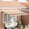 vidaXL Toldo Retr&aacute;til Manual Multicolor 350 x 200 cm tecido
