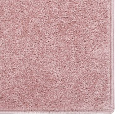 vidaXL Tapete de pelo curto 120x170 cm rosa
