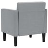 vidaXL Poltrona com apoio de bra&ccedil;os 53 cm tecido cinzento-claro