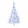 vidaXL &Aacute;rvore de Natal Artificial com 150 LEDs Branco 150 cm PVC e A&ccedil;o