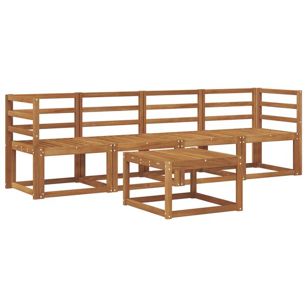 vidaXL Conjunto de Sof&aacute;s para Exterior 5 pcs Natural