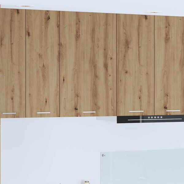 vidaXL Arm&aacute;rio suspenso Carvalho Artesanal e Branco 50 x 31 x 80 cm