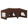 vidaXL Tenda de Festa Pop-up 575 x 288 x 245 cm Castanho Tecido Oxford