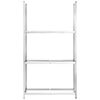 vidaXL Unidades 3 prateleiras p/ pneus 4pcs 110x40x200 cm a&ccedil;o prateado