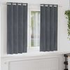 vidaXL Cortinas opacas 2 pcs Cinzento-claro 140 x 175 cm Veludo