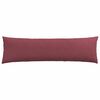 vidaXL Travesseiros de Sof&aacute; 2 pcs Vinho Vermelho 145 x 40 cm tecido