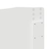 vidaXL Cabeceira Branco Brilhante 200 cm Madeira processada
