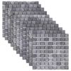 vidaXL Azulejos de Mosaico Cinzento 30 x 30 cm M&aacute;rmore