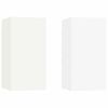 vidaXL Conjunto m&oacute;veis de TV 4 pcs madeira processada branco