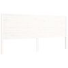 vidaXL Estrutura cama Super King Size c/ cabeceira madeira branco