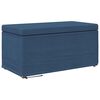 vidaXL Banqueta Azul 81 x 41 x 40 cm Tecido e Madeira Engenharia