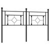 vidaXL Cabeceira de cama 150 cm metal preto