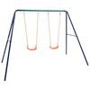 vidaXL Conjunto de baloi&ccedil;os com 2 lugares a&ccedil;o