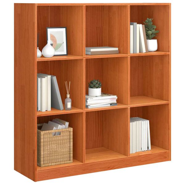 vidaXL Gabinete de Livros Marrom Cera 104 x 33 x 110 cm