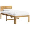 vidaXL Estrutura de Cama de Solteiro com Cabeceira ROSTOCK Branco