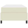 vidaXL Estrutura da Cama com colch&atilde;o Creme 90 x 200 cm tecido
